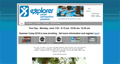 Desktop Screenshot of explorerpreschool.org